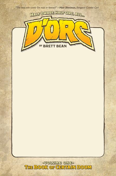 DORC TP VOL 01 2ND PTG DIRECT MARKET EXCLUSIVE BLANK SKETCH CVR 10/14/2026