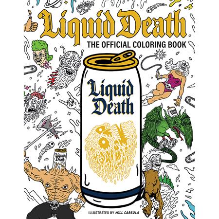 LIQUID DEATH TP THE OFFICIAL COLORING BOOK 9/16/2026