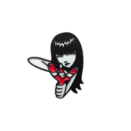 EMILY THE STRANGE BULLSEYE ENAMEL PIN BADGE 10/14/2026