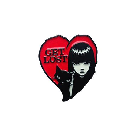 EMILY THE STRANGE GET LOST ENAMEL PIN BADGE 10/14/2026