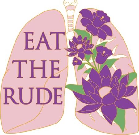 HANNIBAL EAT THE RUDE LUNGS ENAMEL PIN BADGE 10/14/2026