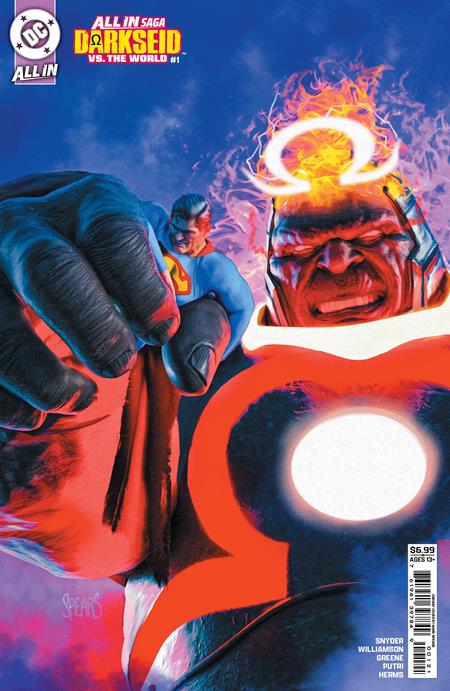 DC ALL IN SAGA DARKSEID VS THE WORLD #1 (ONE SHOT) CVR B MARK SPEARS CARD STOCK VAR 10/28/2026