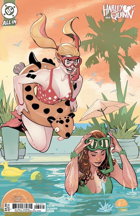 DF HARLEY QUINN #64 VARIANT SIGNED BY TERRY & RACHEL DODSON 10/28/2026