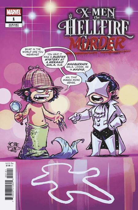 DF X MEN THE HELLFIRE MURDER #1 SKOTTIE YOUNG VARIANT SIGNED BY ERICA SCHULTZ 10/28/2026