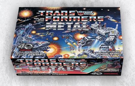TRANSFORMERS 40TH ANNIVERSARY METAL TRADING CARDS COLLECTORS SET BOX 9/30/2026