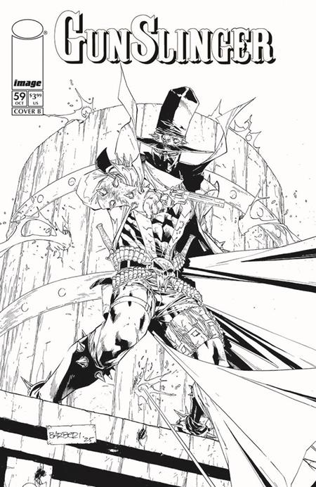 GUNSLINGER SPAWN #59 CVR B CARLO BARBERI B&W VAR 10/21/2026