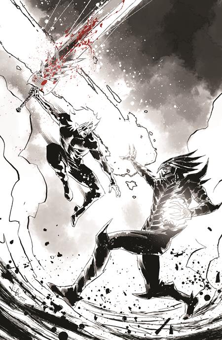 LOST FANTASY #13 CVR E LUCA CASALANGUIDA BLACK AND WHITE AND BLOOD VIRGIN CARDSTOCK VAR 10/28/2026