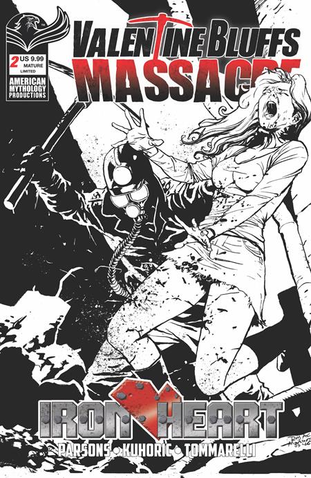 VALENTINE BLUFFS MASSACRE IRON HEART #2 (OF 2) CVR D ROY ALLAN MARTINEZ LIMITED B&W VAR (MR) 10/28/2026