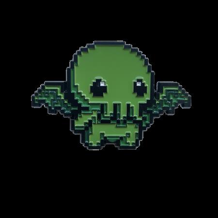 TITAN MERCH ORIGINAL GAMING 8 BIT CTHULHU QUEST ENAMEL PIN BADGE 11/11/2026