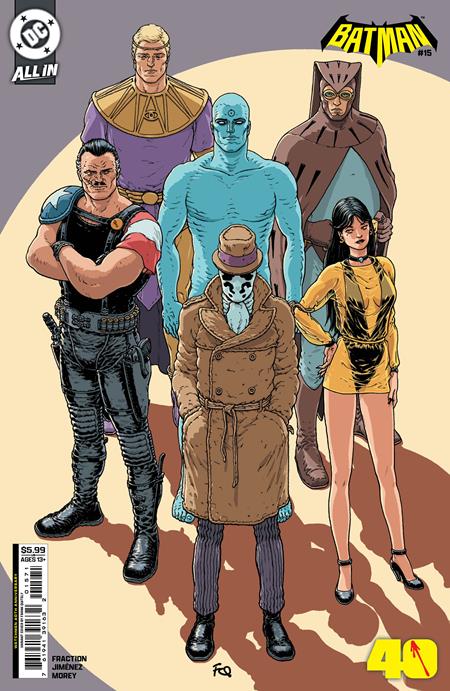 BATMAN #15 CVR F FRANK QUITELY WATCHMEN 40TH ANNIVERSARY CARD STOCK VAR 11/4/2026