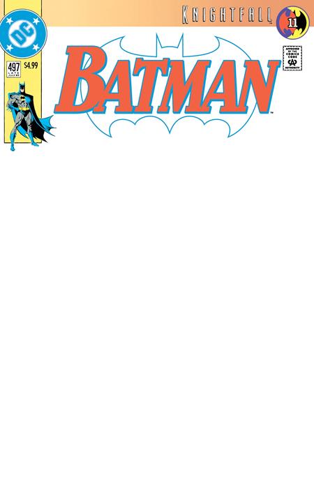 BATMAN #497 FACSIMILE EDITION CVR B BLANK CARD STOCK VAR 11/4/2026