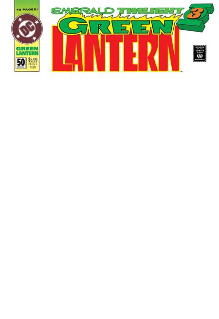 GREEN LANTERN #50 FACSIMILE EDITION CVR C BLANK CARD STOCK VAR 11/25/2026