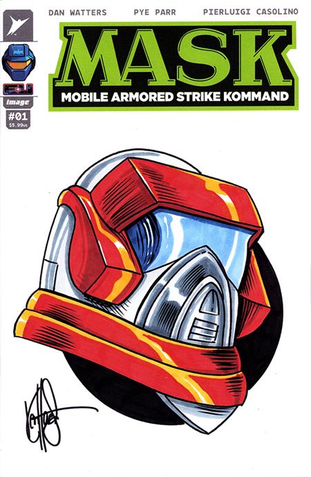 DF MASK #1 BLANK VARIANT SIGNED AND REMARKED BY KEN HAESER 11/25/2026