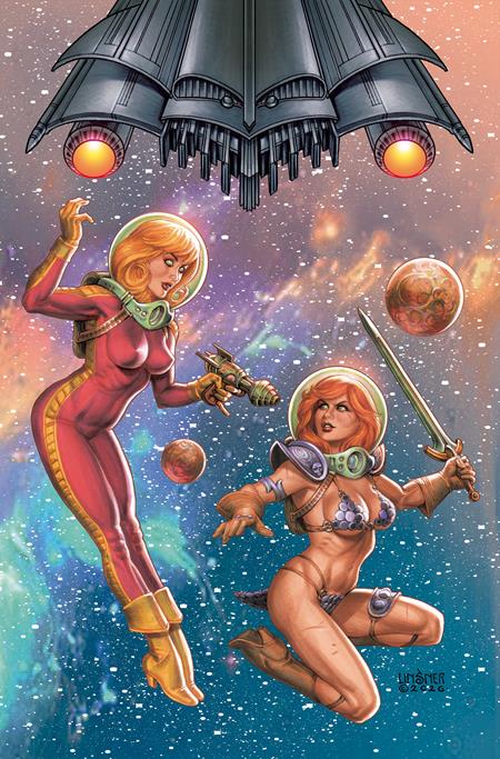 RED SONJA BARBARELLA #1 CVR G JOSEPH MICHAEL LINSNER FOIL VIRGIN VAR 11/4/2026