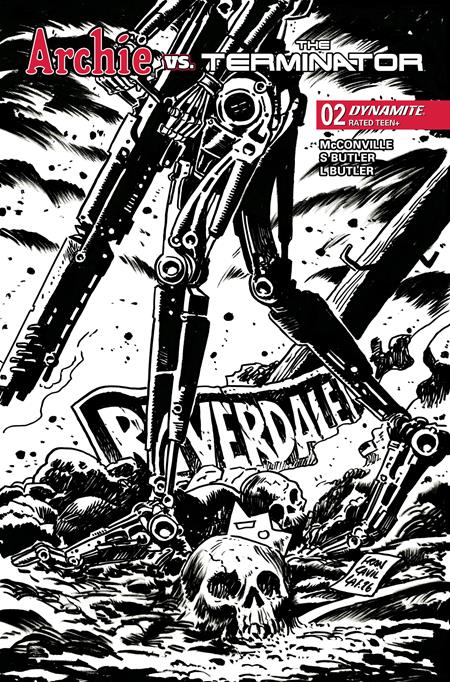 ARCHIE VS THE TERMINATOR #2 CVR K FRANCESCO FRANCAVILLA LINE ART VAR 11/18/2026