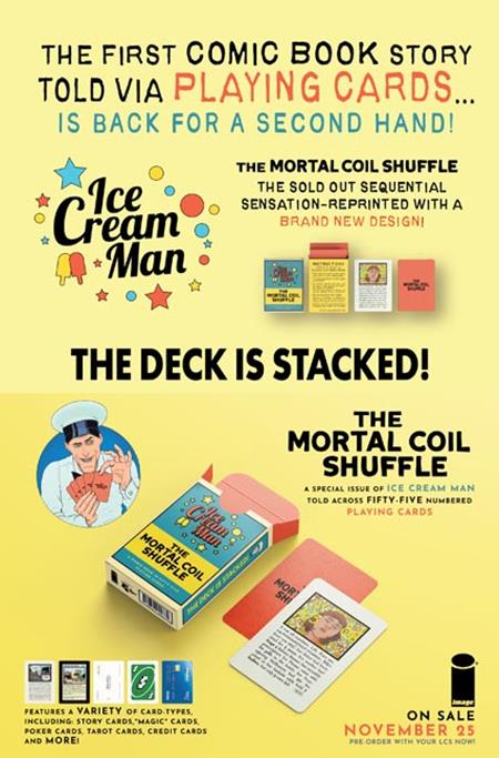 ICE CREAM MAN THE MORTAL COIL SHUFFLE CARD (NEW EDITION) (MR) 11/25/2026
