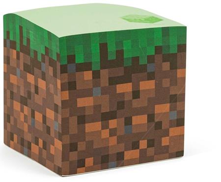MINECRAFT GRASS BLOCK STICKY NOTE CUBE 11/4/2026