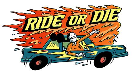 FUNGIRL FOREVER RIDE OR DIE STICKER (MR) 12/2/2026