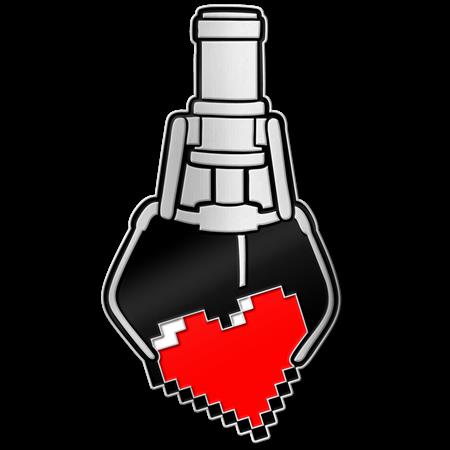 FP ORIGINAL GAMING HEART PRIZE ENAMEL PIN BADGE 12/16/2026