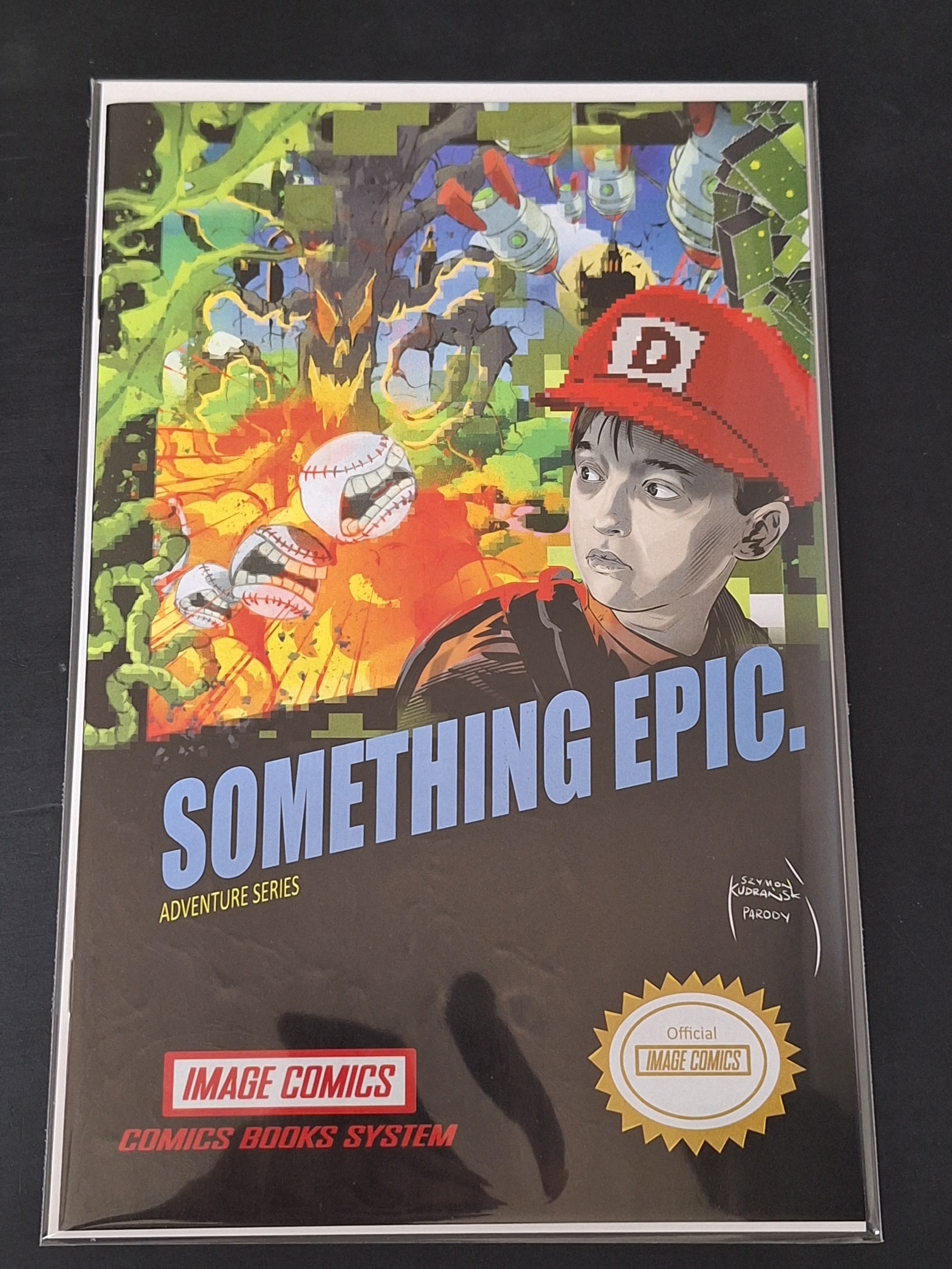 Something Epic 1 Image 2023 First Print, Mario Homage Variant