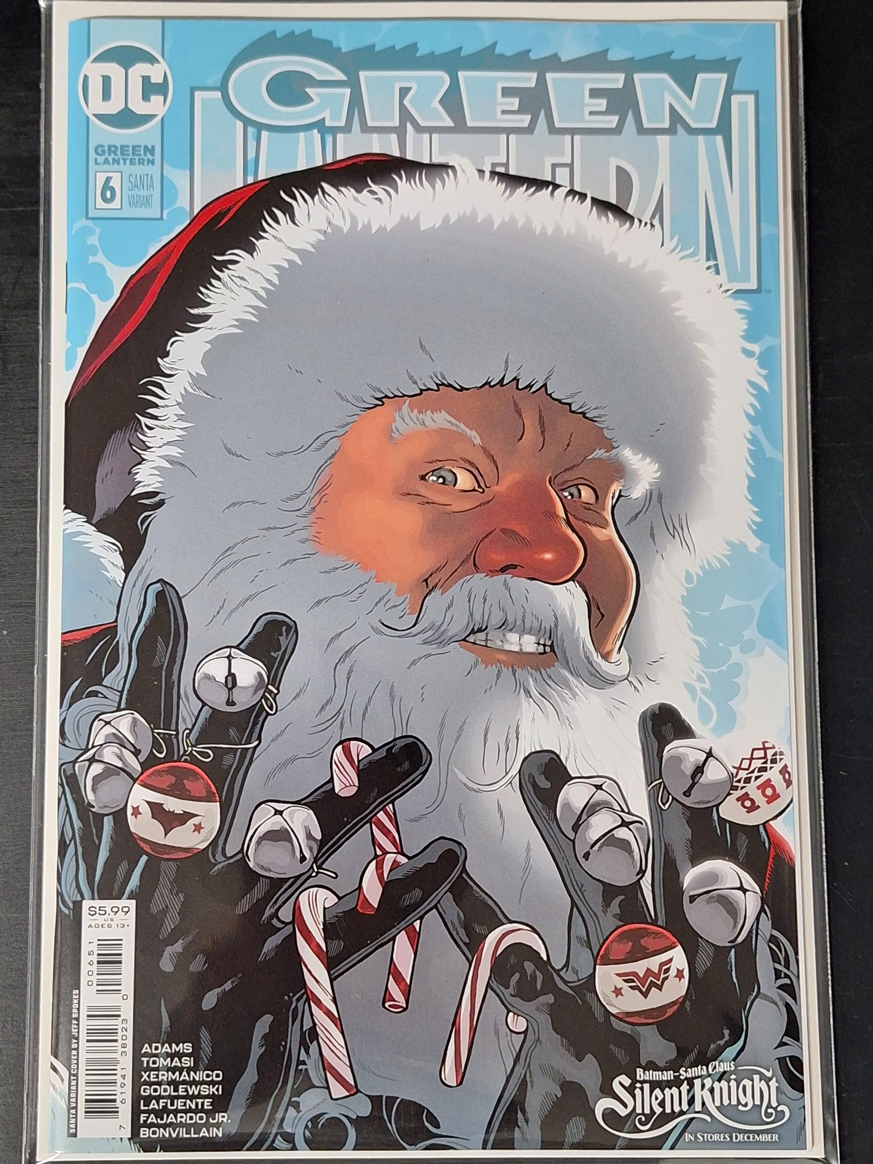 Green Lantern 5 DC 2023 Jeff Spokes Santa Variant