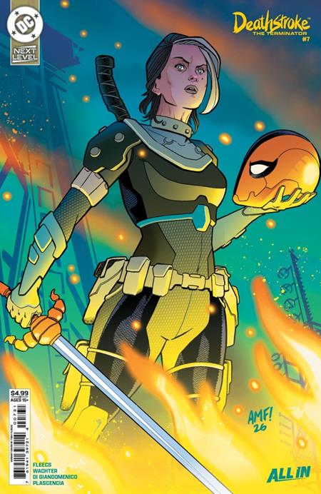 DF DEATHSTROKE THE TERMINATOR #7 VARIANT SIGNED BY TONY FLEECS 1/6/2027
