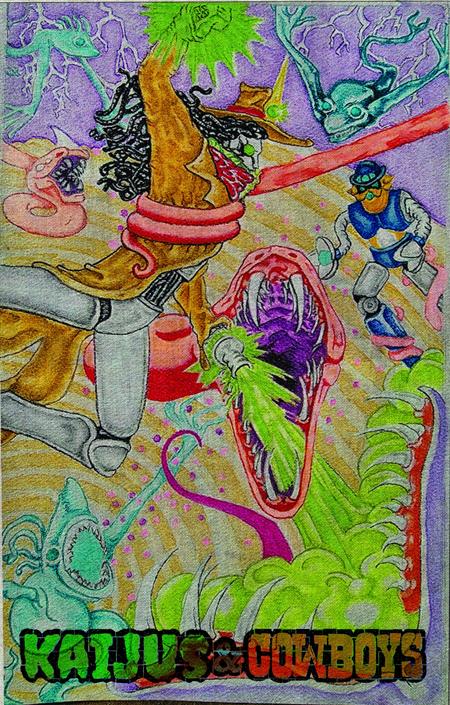 KAIJUS AND COWBOYS #3 (OF 12) CVR C HEATHER EWERS TAPESTRY VAR 12/9/2026