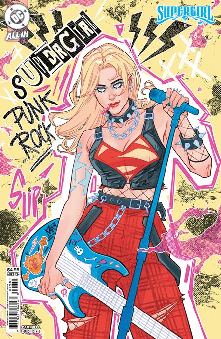 SUPERGIRL #9 CVR F MARGUERITE SAUVAGE PUNK ROCK CARD STOCK VAR 1/14/2026