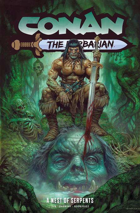 CONAN THE BARBARIAN TP VOL 06 A NEST OF SERPENTS DIRECT MARKET EDITION GREG STAPLES CVR (MR) 1/7/2026