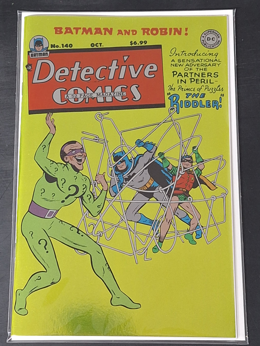 Dc 140 Riddler Detective Comics 140 DC 2023 Facsimile Foil Edition, 1st App of The Ri