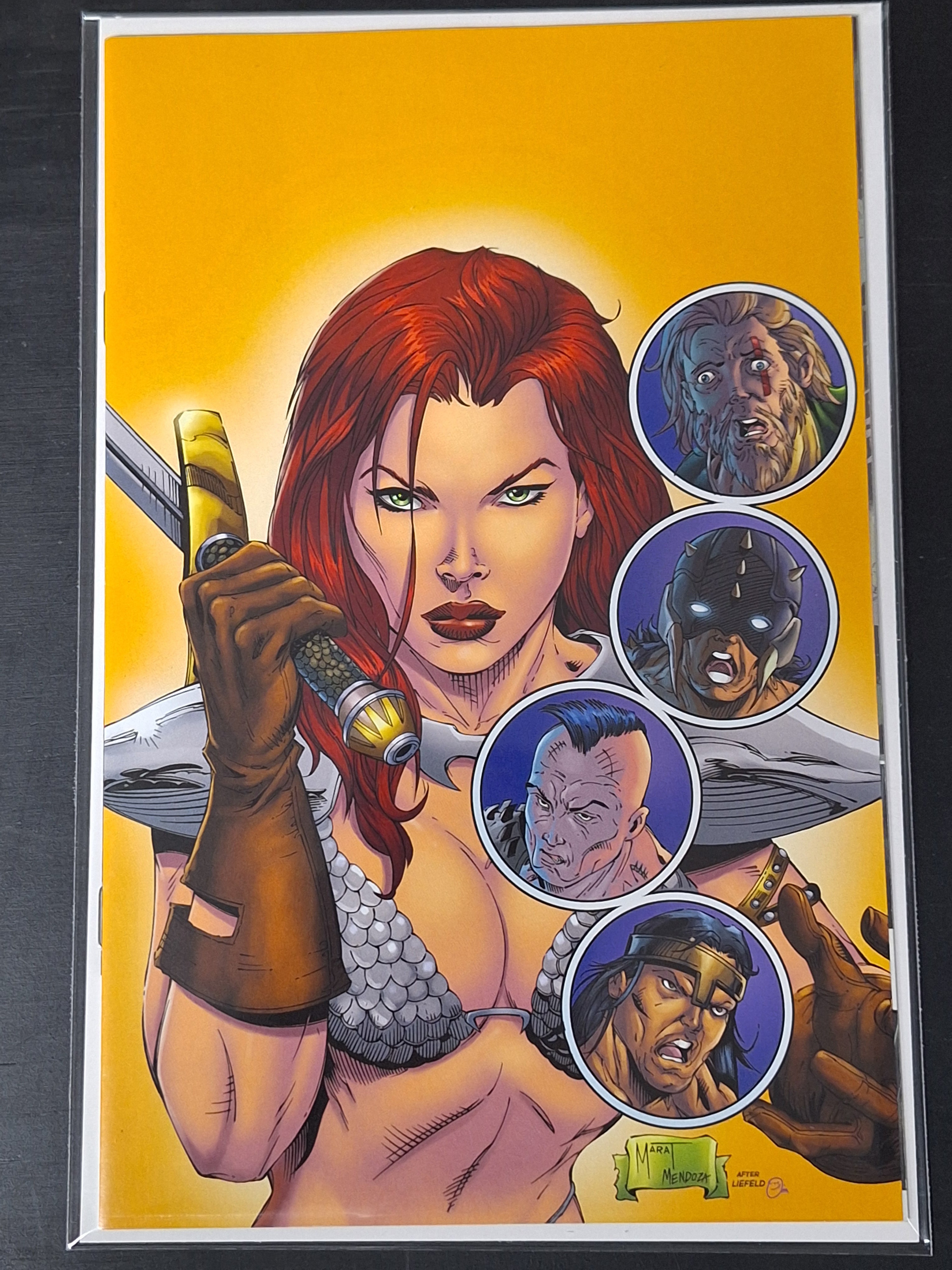 Immortal Red Sonja 1 Dynamite 1:10 Virgin Homage Variant