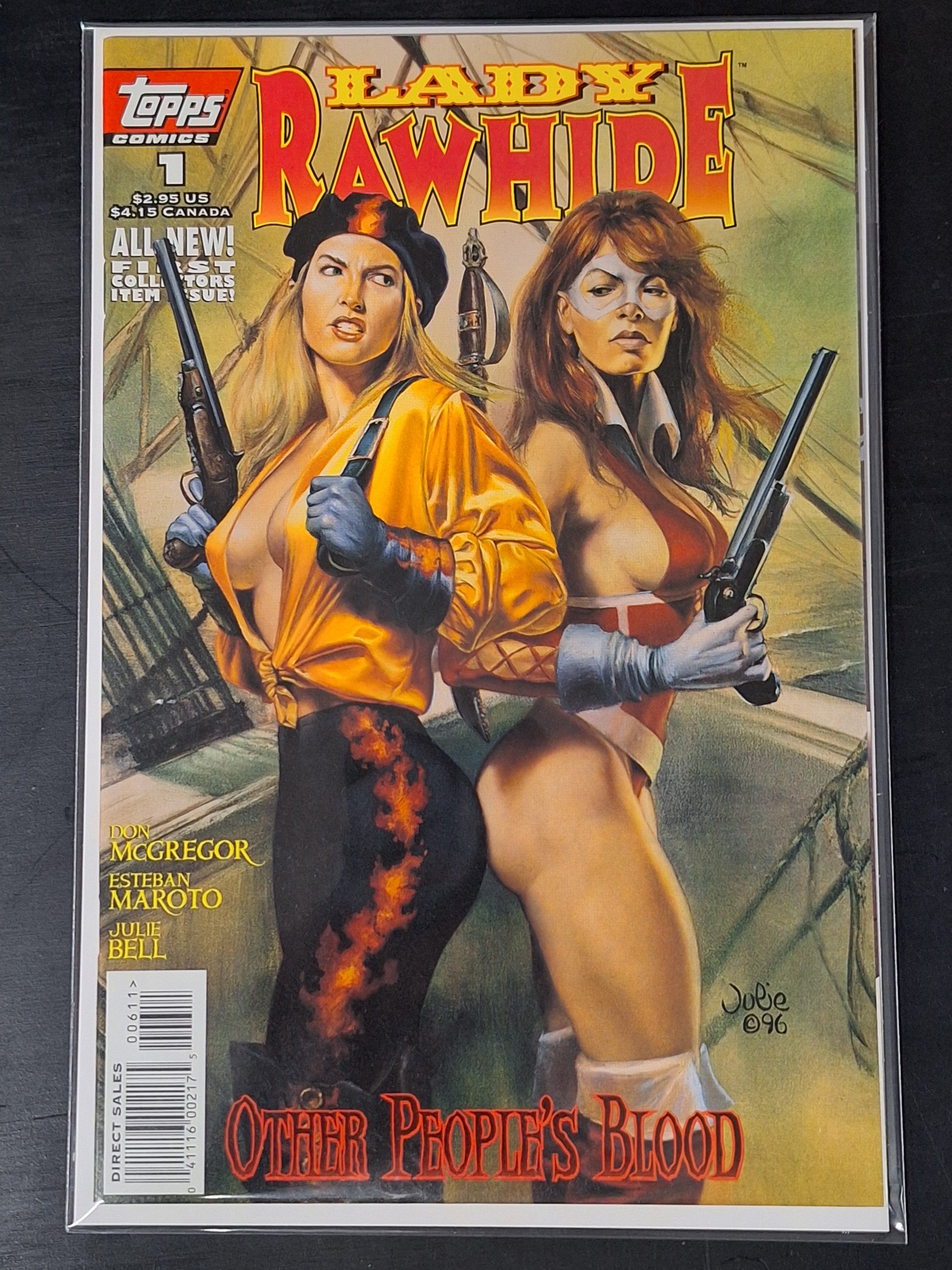 Lady Rawhide 1 Topps Comics 1996 Julie Bell Cover