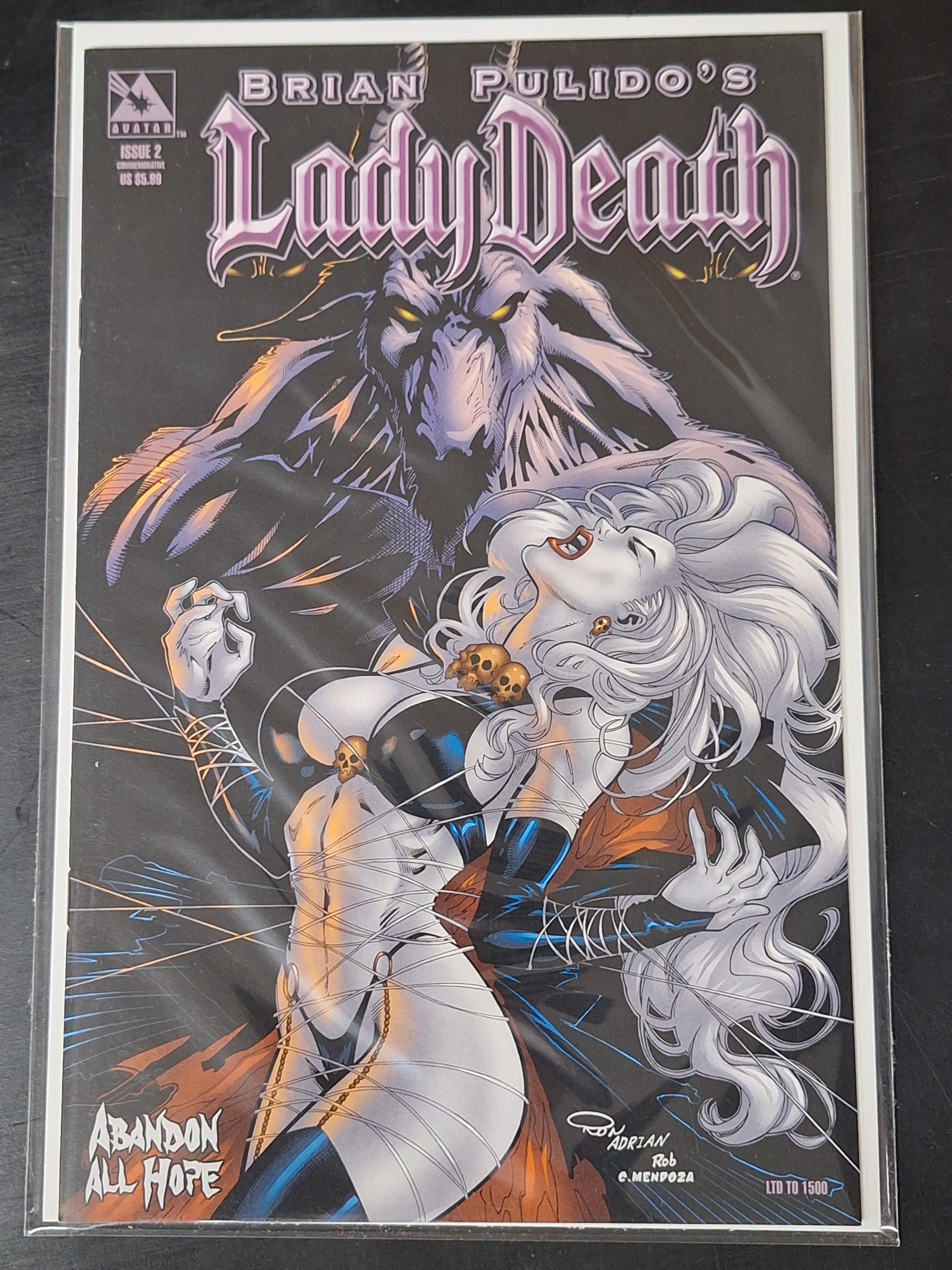 Lady Death Abandon All Hope 2 Avatar 2006 Commemorative Edition Ltd. 1500