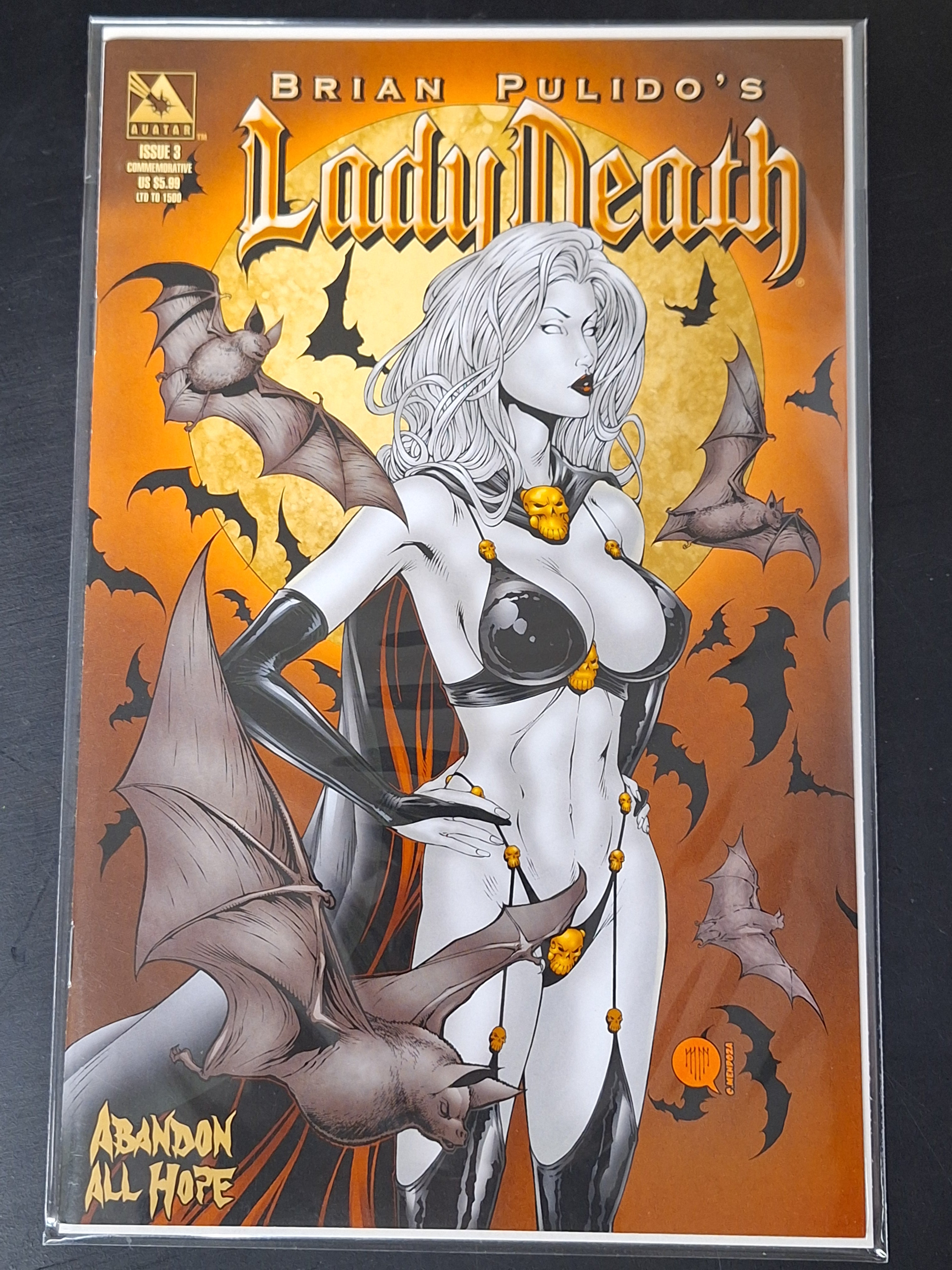 Lady Death Abandon All Hope 3 Avatar 2006 Commemorative Edition Ltd. 1500