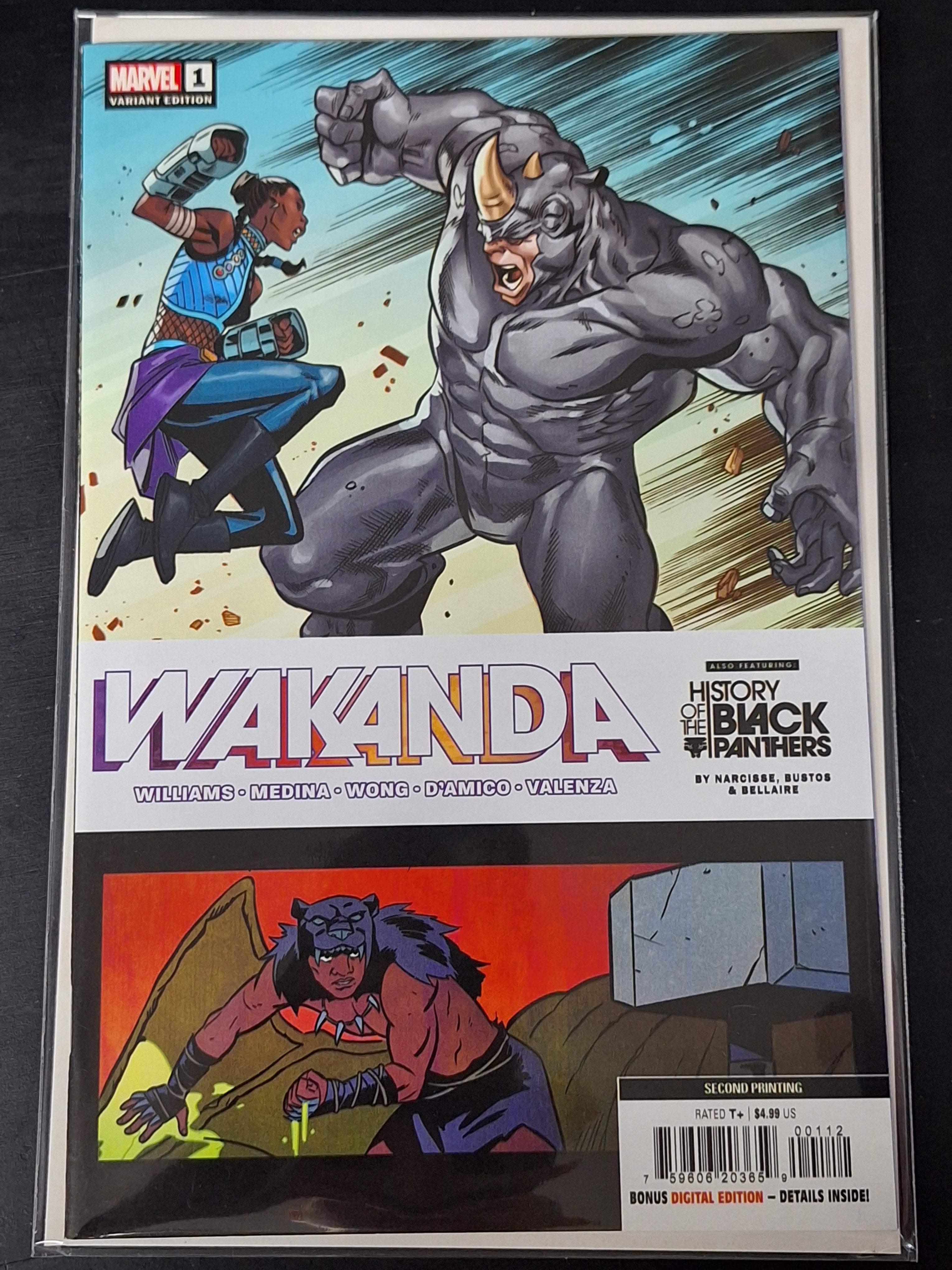 Wakanda 1 Marvel 2022 Second Printing