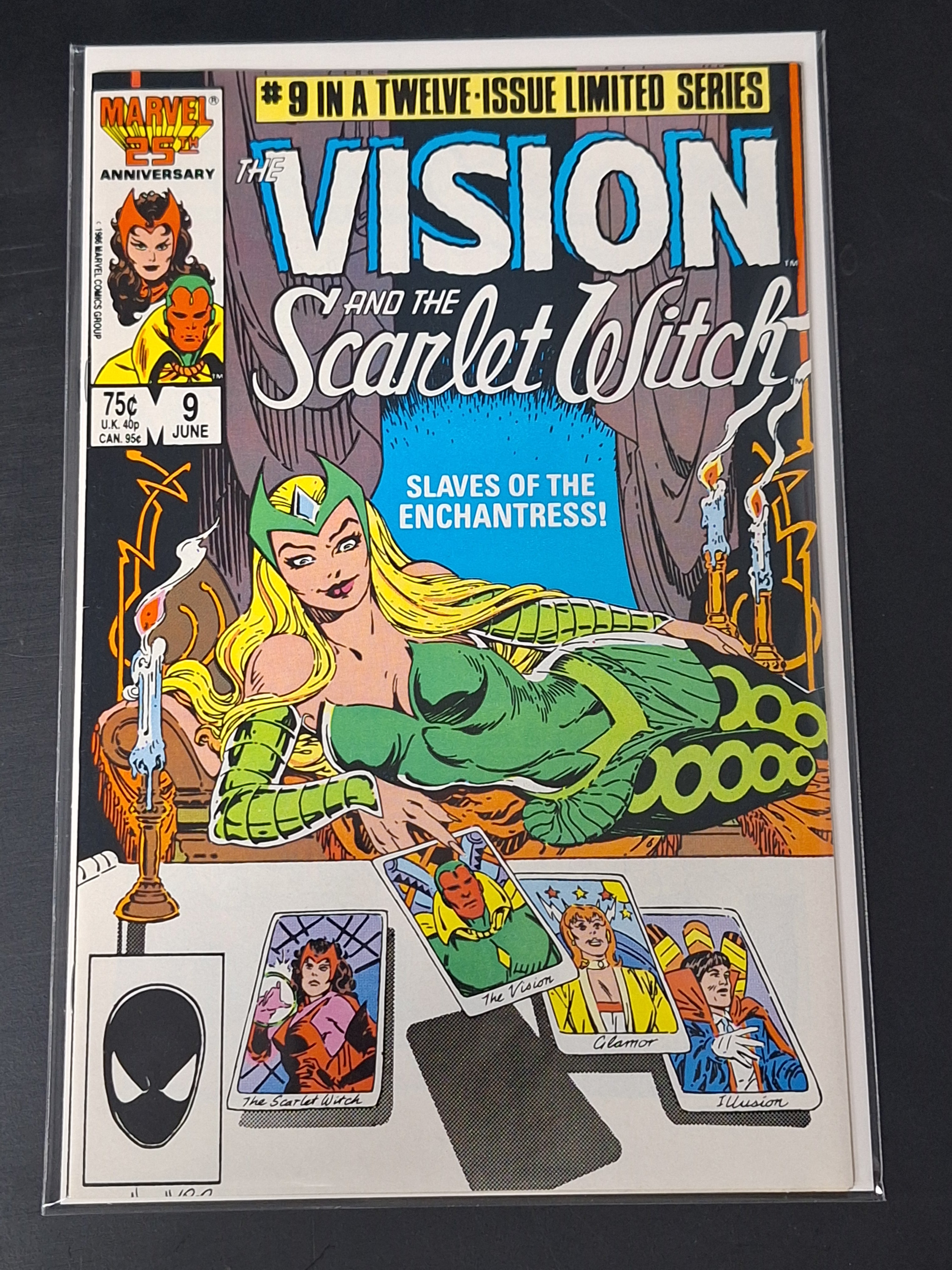 Vision and the Scarlet Witch 9 Marvel 1986 1st App of The 2nd Enchantress