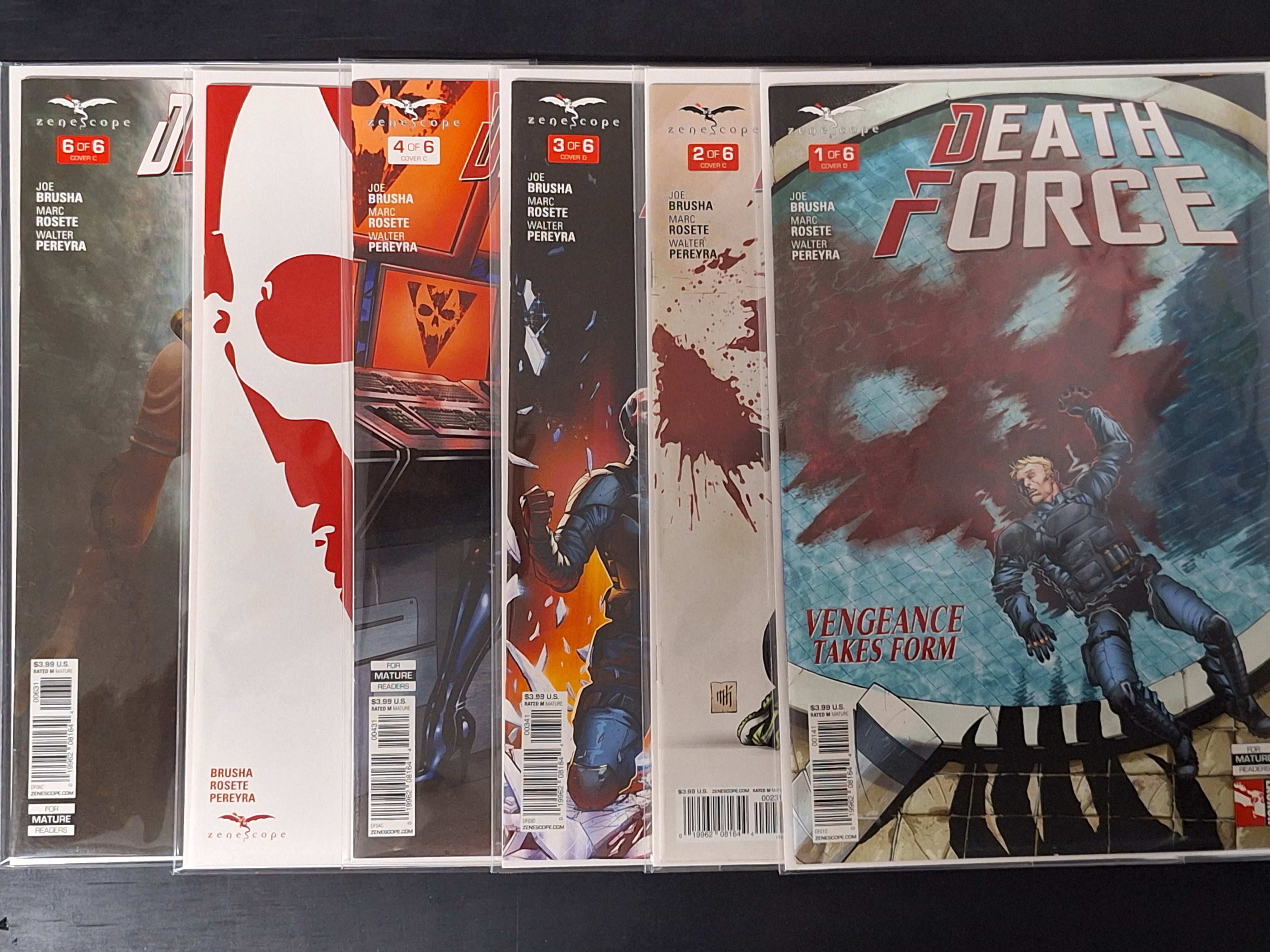 Deathforce 1-6 Zenescope 2016 Full Set