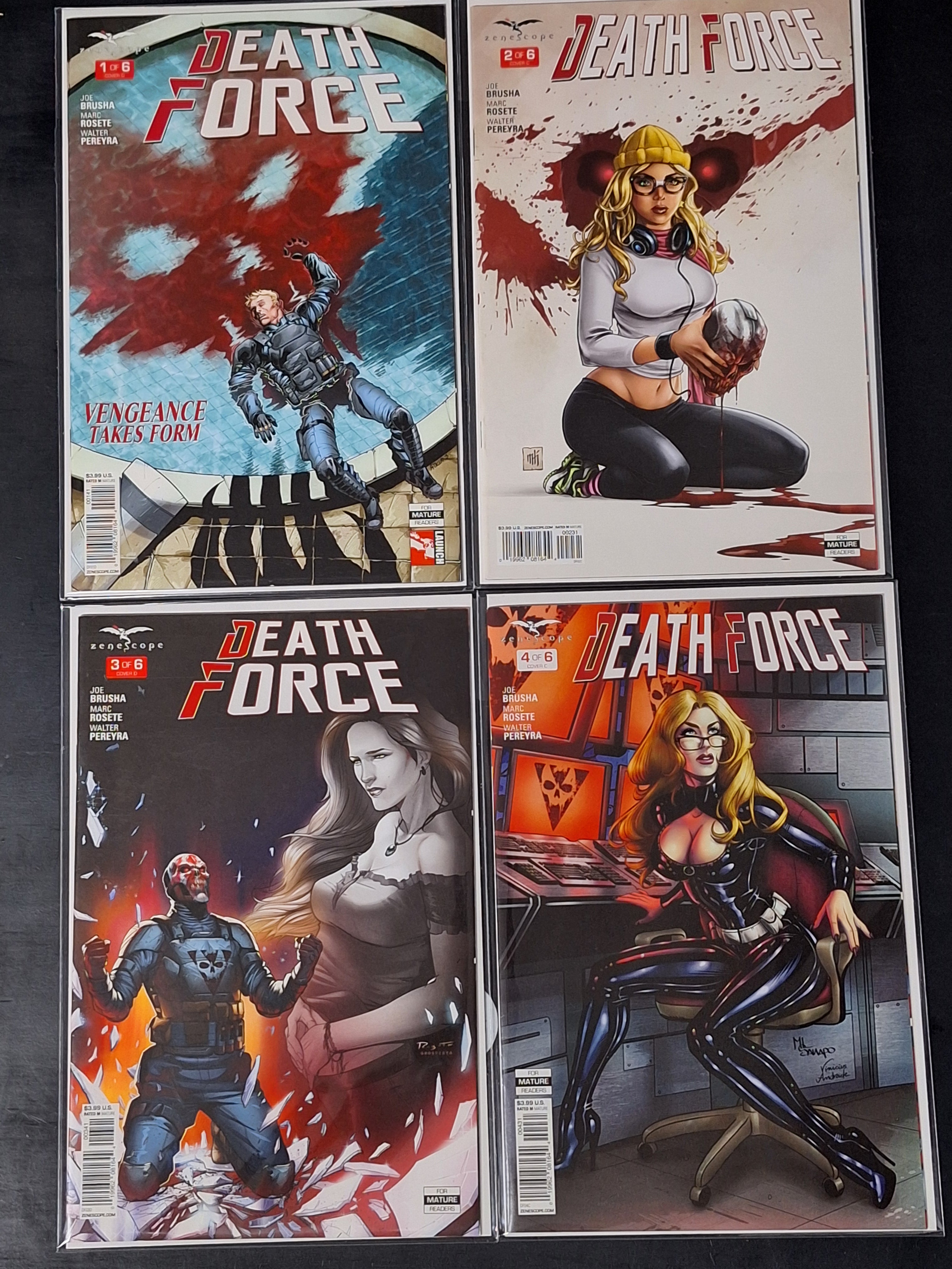 Deathforce 1-6 Zenescope 2016 Full Set