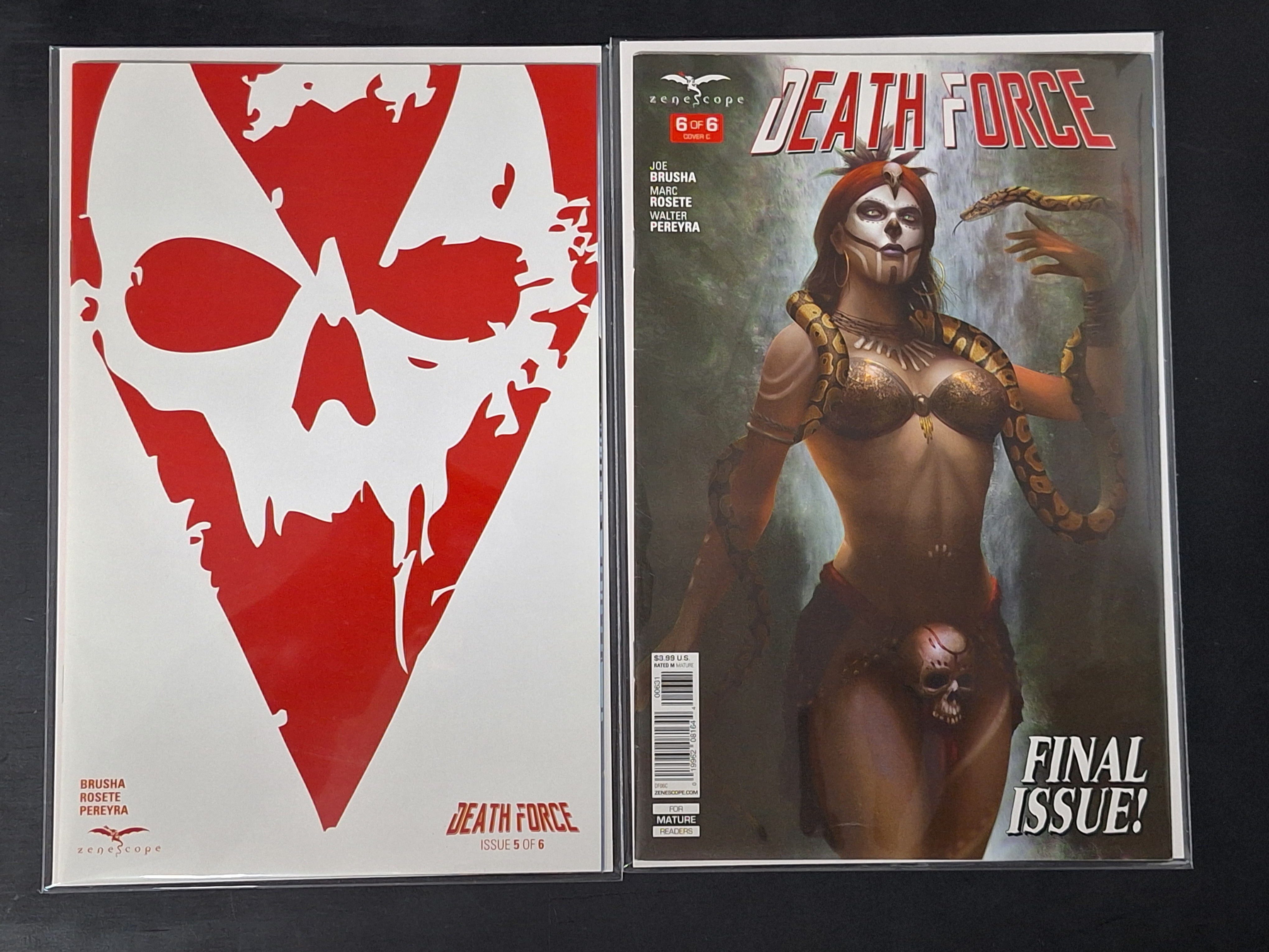 Deathforce 1-6 Zenescope 2016 Full Set