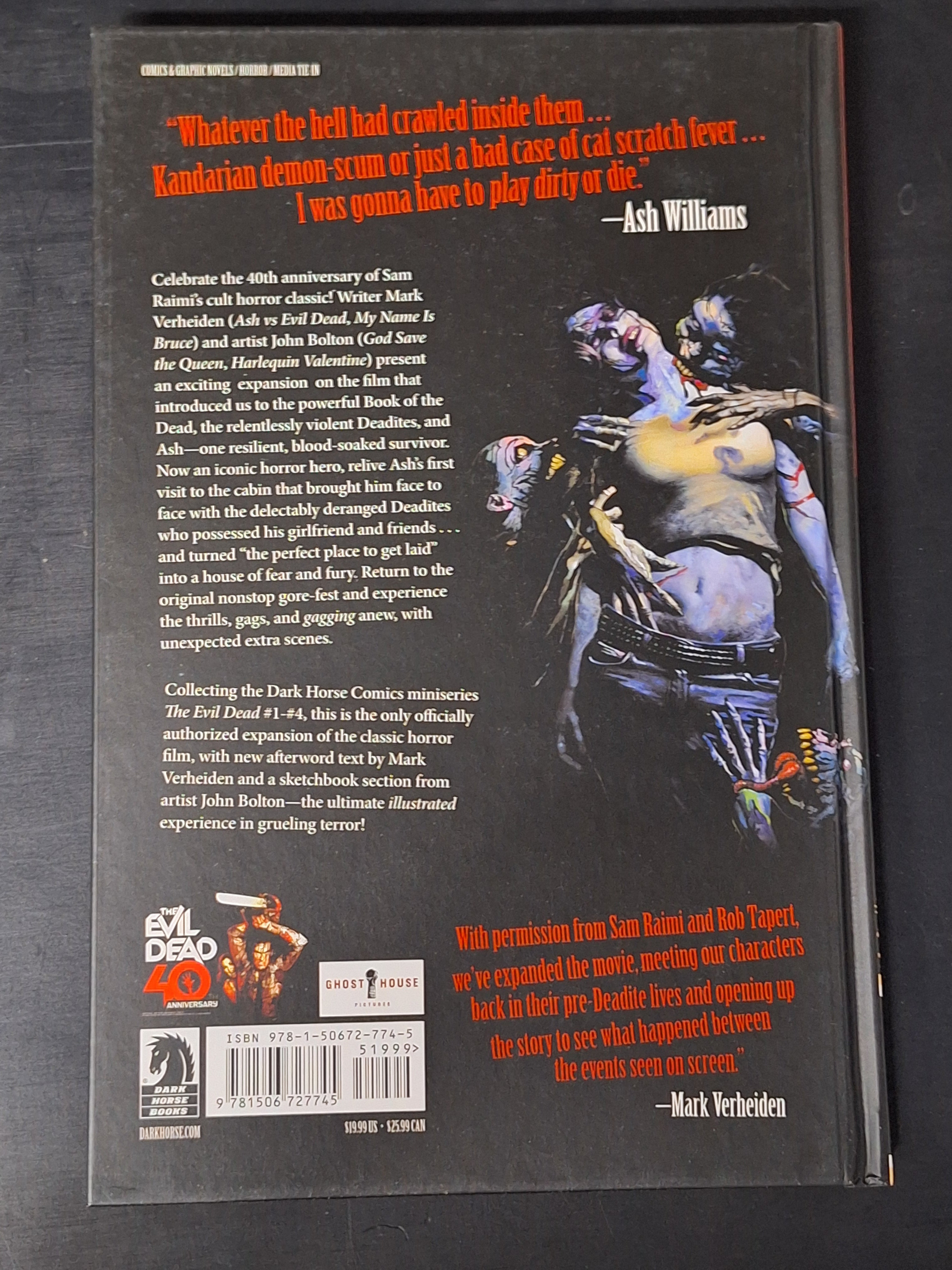 The Evil Dead 40th Anniversary Edition Hardcover