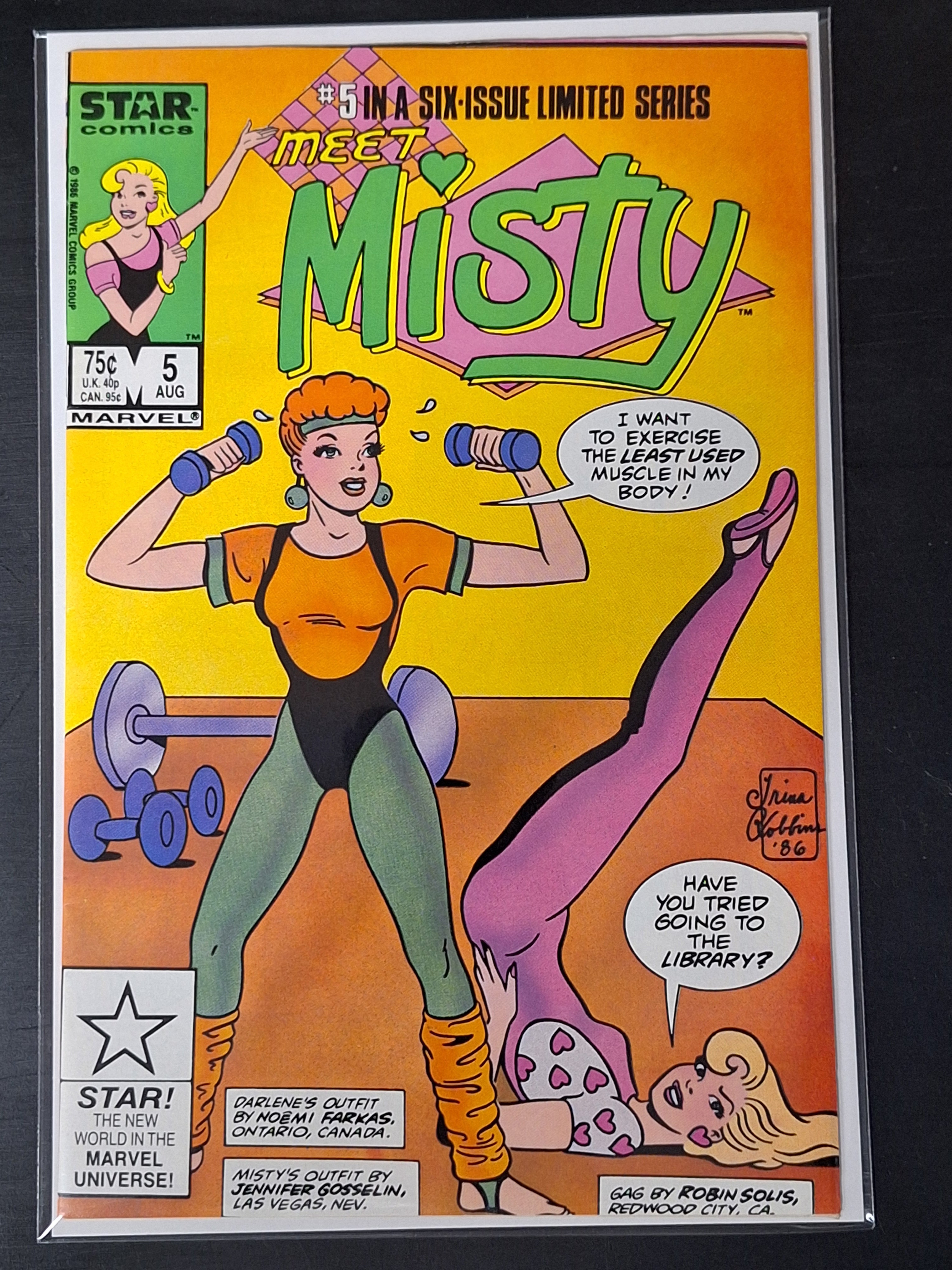 Misty 5 Marvel 1986 Scarce Series