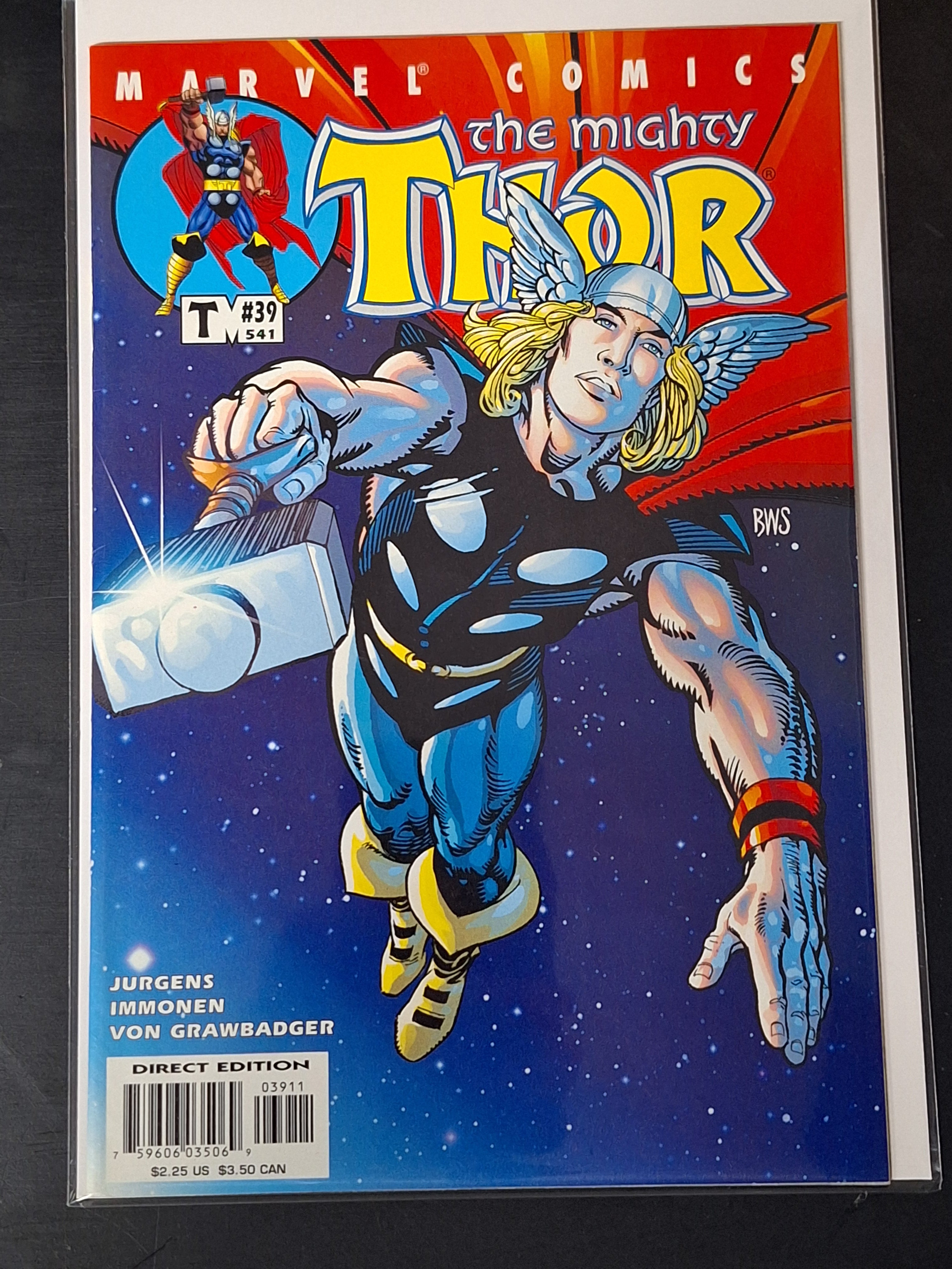 Thor 41 Marvel 2001 Second Series Barry Windsor-Smith Cover