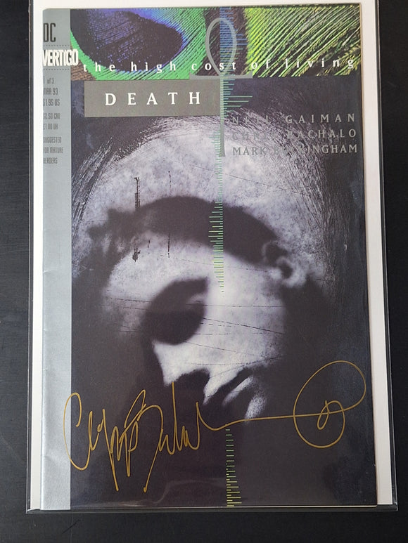 Death The High Cost of Living 1 DC Vertigo 1993 Signed By Chris Bachalo