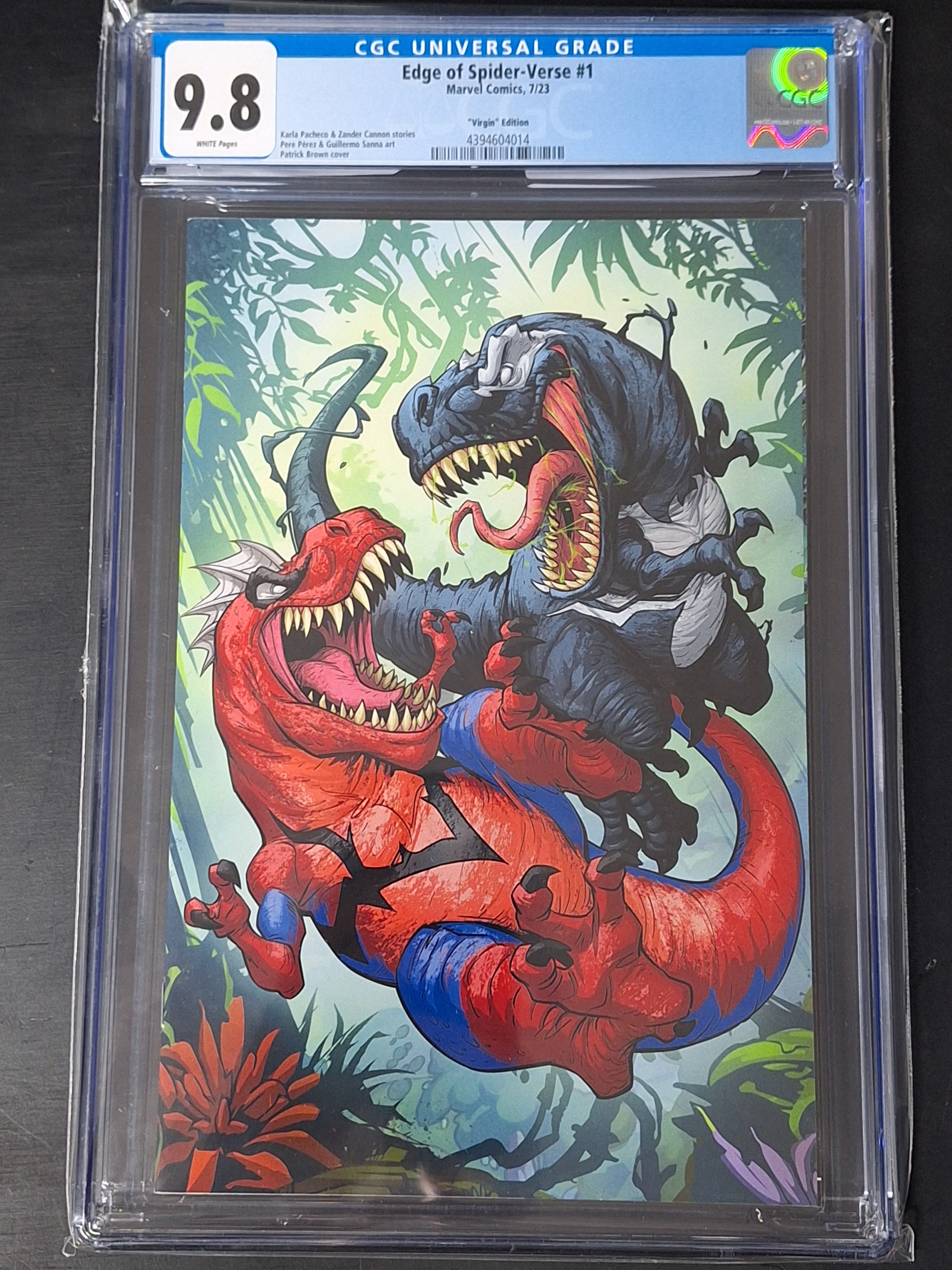 Edge Of Spider-Verse 1 Marvel 2023 Patrick Brown 1:50 Virgin Variant CGC 9.8