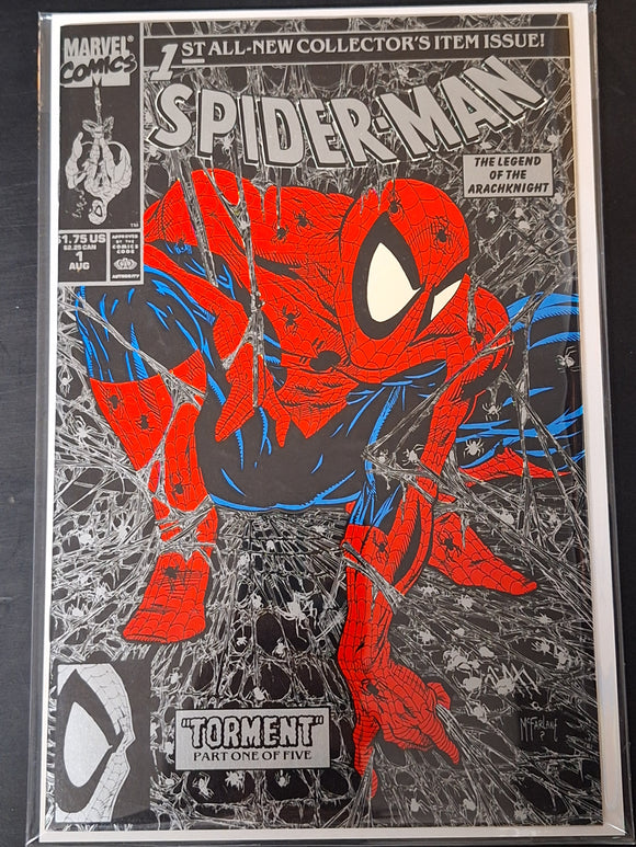 Spider-Man 1 Marvel 1990 Todd McFarlane Silver Edition