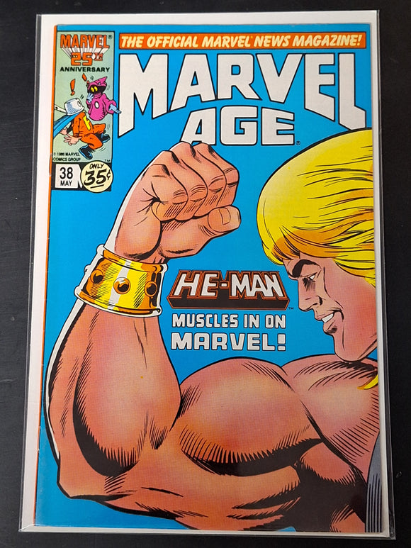 Marvel Age 38 Marvel 1986 1st App of He-Man in Marvel Comics