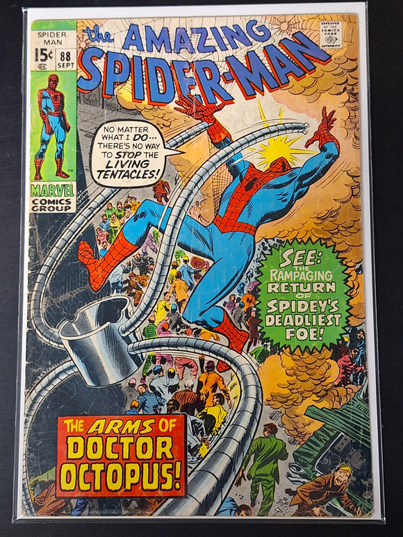Amazing Spider-Man 88 Marvel 1970 Classic John Romita Doctor Octopus Cover