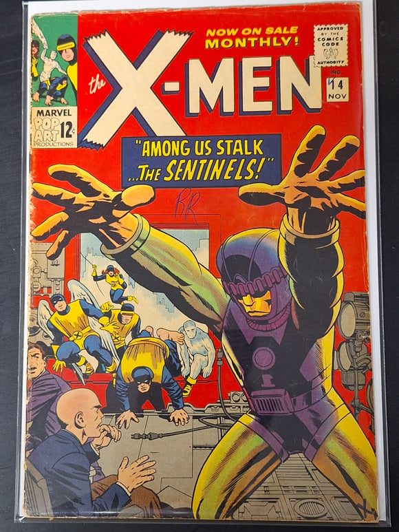 X-Men 14 Marvel 1965 1st App of The Sentinels & Bolivar Trask