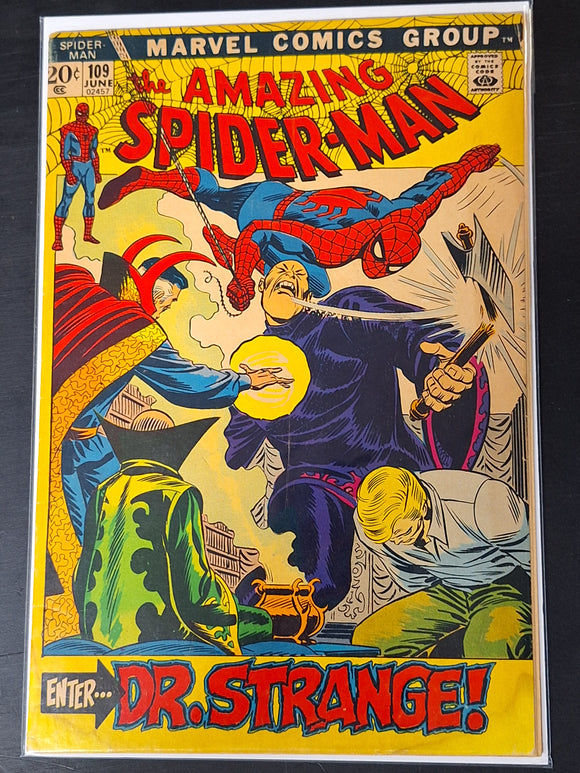 Amazing Spider-Man 109 Marvel 1972 Iconic John Romita Dr.Strange Cover