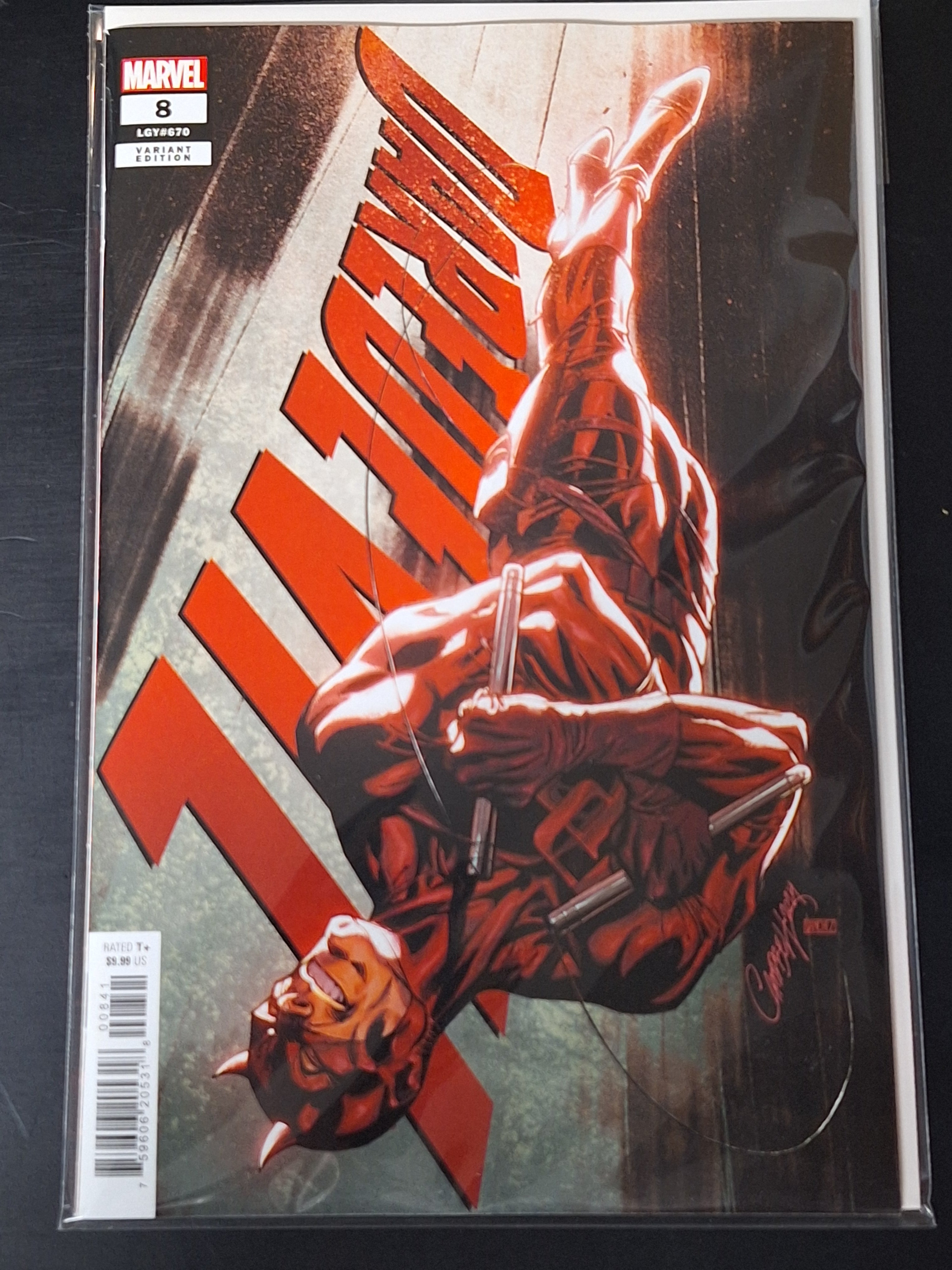 Daredevil 8 Marvel 2024 60th Anniversary Oversized Issue J.Scott Campbell Variant - Error Edition